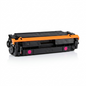 An ecommerce hero shot of the Elevate Imaging Reman HP CF363X magenta toner cartridge, centered with realistic lighting and clean shadow.