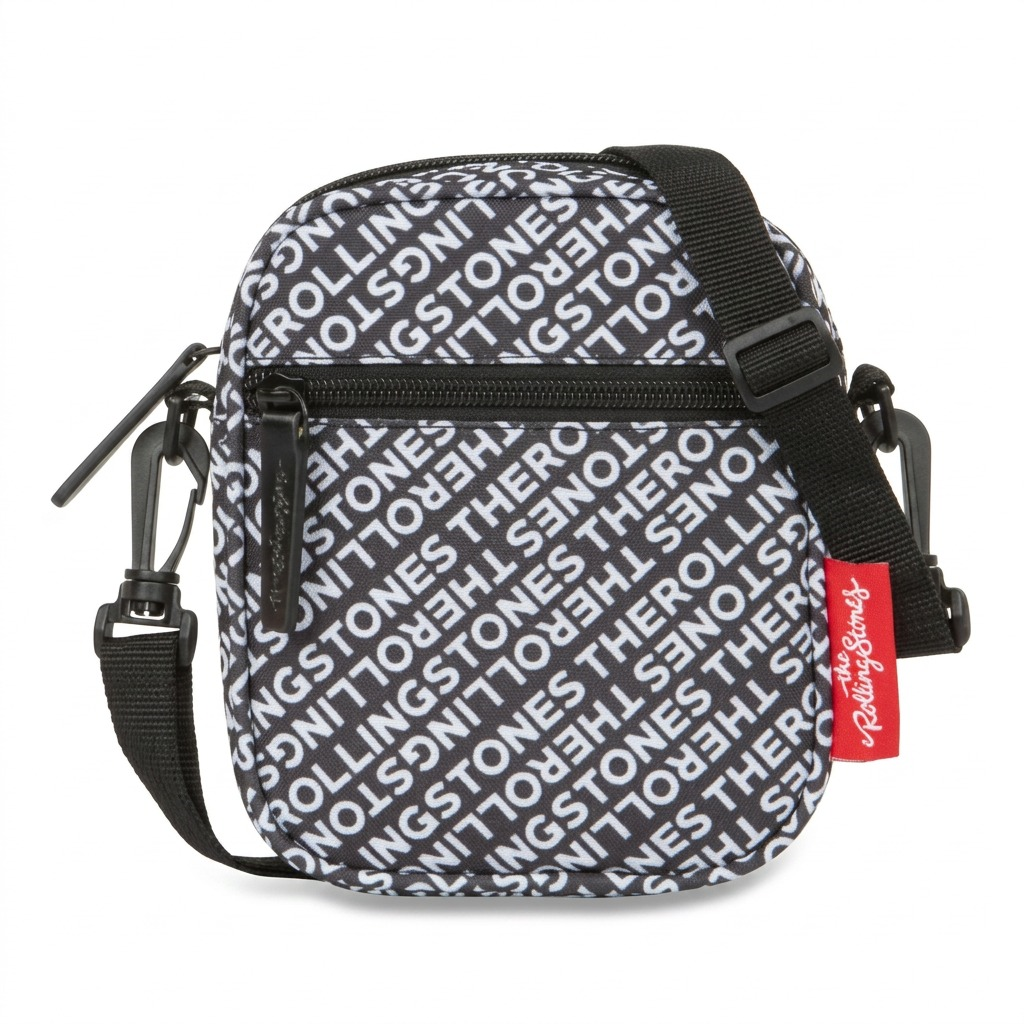 Bugatti The Rolling Stones Small Crossbody Bag, Polyester, on a pure white background.