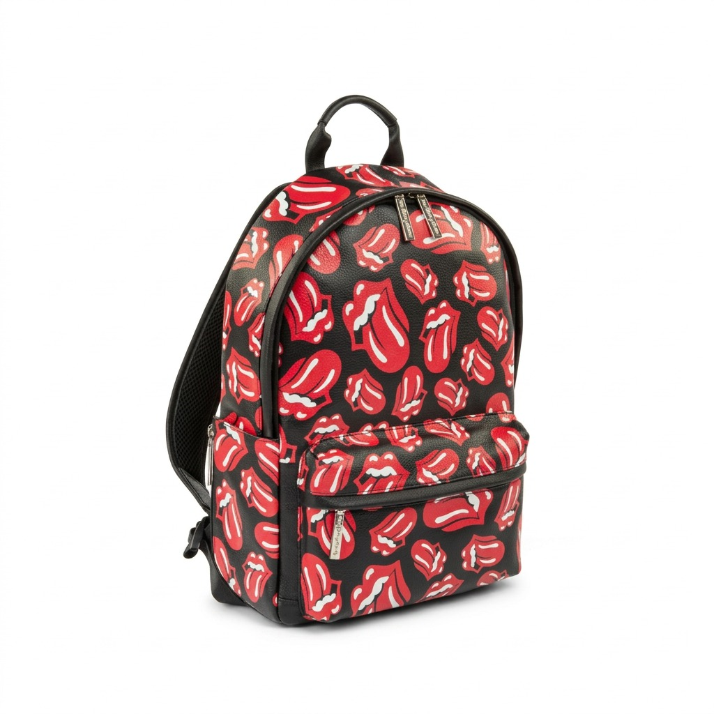 Bugatti Rolling Stones Watts Leather Backpack: A high-resolution hero shot of the BKP6046RS-LIP.