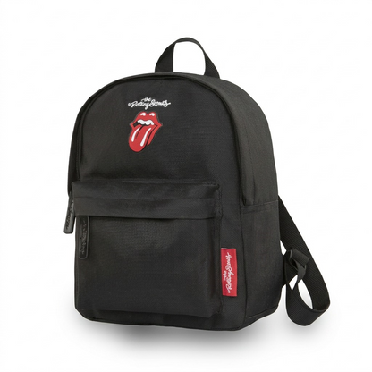 High-resolution hero shot of the Bugatti BKP6090RS The Rolling Stones mini backpack, centered on white.