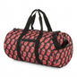 Bugatti Rolling Stones Core Duffle Bag in red Hot Lips pattern.