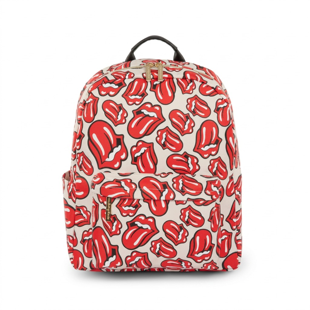 Pure high-resolution hero shot of Bugatti BKP6003RS The Rolling Stones The Cult Backpack.