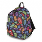 Pure hero shot of the Bugatti BKP6020RS Rolling Stones backpack, a multi-colored tongue logo pattern.