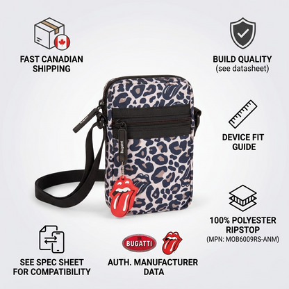 Bugatti MOB6009RS trust and authority infographic highlighting build quality, fit guide, materials, and shipping.