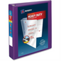 Avery View 1½" HD View Binder, Purple, Gap Free D-Ring, 400 sheet capacity