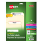 5066 FILING LABELS, TRUEBLOCK, 37/16" X 2/3", PERMANENT, RE