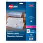 5260 WHITE, EASY PEEL, 2 5/8" X 1", PERMANENT,  25 SHEETS/EN