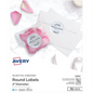 22824 SILVER FOIL EMBOSSED ROUND LABELS, 2" DIAMETER, 8 SHTS