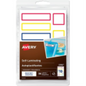 Avery Hand-write Self-Laminating Labels, Assorted, Primary Colours, 30 labels/pkg