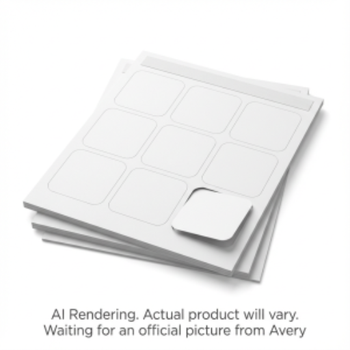 Avery Laser/Inkjet Square Business Cards w Rounded Corners, Matte White, 2½ x 2½", 20 sheets/env, 180 cards/env