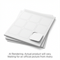 Avery Laser/Inkjet Square Business Cards w Rounded Corners, Matte White, 2½ x 2½", 20 sheets/env, 180 cards/env