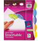 11220 BIG TAB INSERTABLE DIVIDERS, 5 TAB, 1 SET, EXTRA WIDE