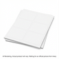 5392 NAME BADGE LABELS, CARD REFILLS 4" X 3", 50 SHEETS/BOX,