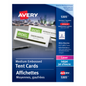 5305 OFFICE TENT CARDS, WHITE, 2 1/2" X 8 1/2", 50 SHEETS/BO