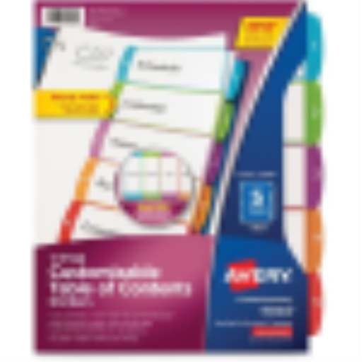 READY INDEX ARCHED TABS LASER/INKJET CONTEMPORARY, 1-5