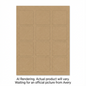 22486 SQUARE LABELS, KRAFT BROWN, 2" X 2" , 25 SHTS/ENV., 30