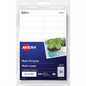 Avery® Multi-Purpose Removable Labels for laser or inkjet printers, ½" x 1¾"  Removable Matte White Paper / White / Removable