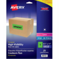05933 HIGH VISIBILITY LASER FLUORESCENT GREEN SHIPPING LABEL