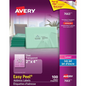 7663 CLEAR EASY PEEL, 4" X 2", PERMANENT, 10 SHEETS/ENV., 10