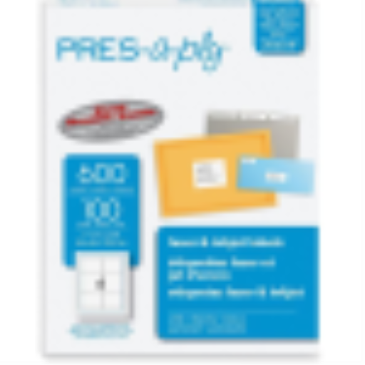30604 PRESAPLY LABEL, LASER, 3 1/3" X 4" WHITE, 600 LABELS