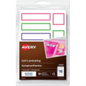 2363Avery® Self-Laminating Labels Handwrite, Assorted Sizes  Assorted Colours / Permanent