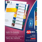 READY INDEX EASY EDIT TABLE OF CONTENTS DIVIDERS, 8 TA