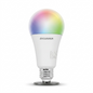 A pristine hero shot of the SYLVANIA SMART+ WiFi Full Color A21 LED bulb from `image_0.png` against a white background.