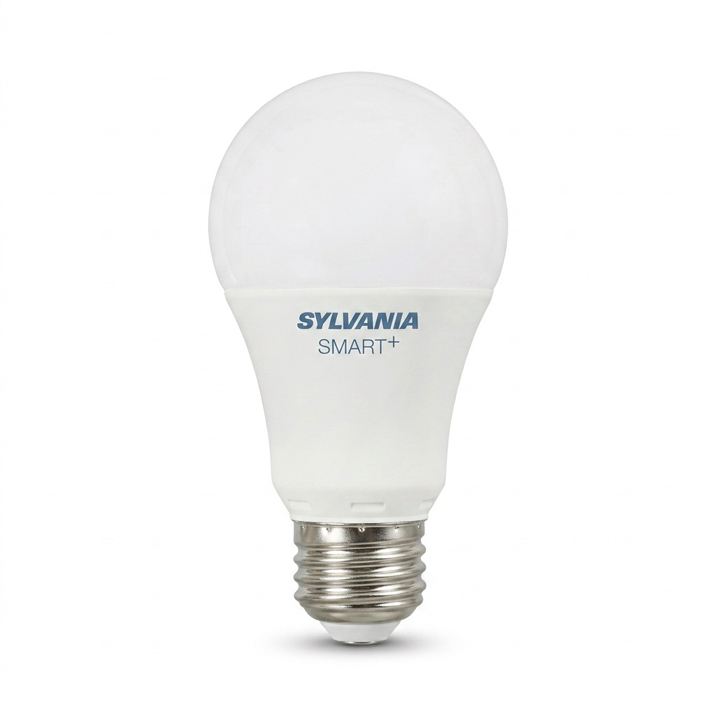 Sylvania Smart+ WiFi LED bulb in full color and tunable white, against a pure white background.