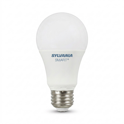 Sylvania Smart+ WiFi LED bulb in full color and tunable white, against a pure white background.