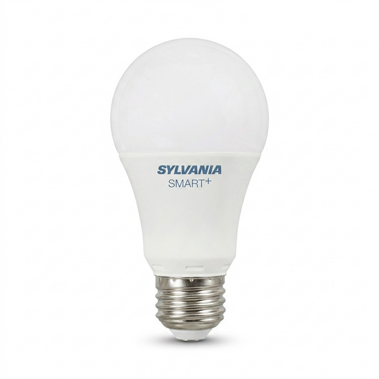 Sylvania Smart+ WiFi LED bulb in full color and tunable white, against a pure white background.
