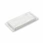 A crisp, pure white ecommerce hero shot of a single 500g bar of Staedtler Fimoair white modeling clay.