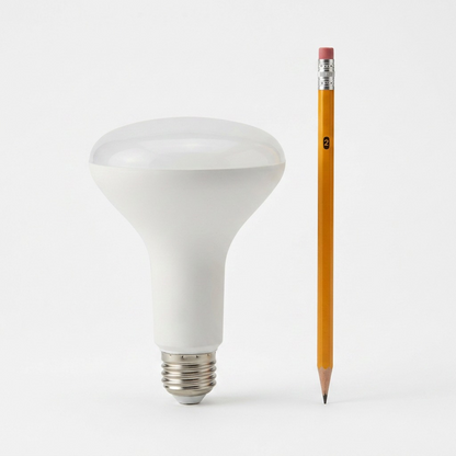 Scale reference photo for the LEDVANCE SMART+ WiFi Tunable White Lamp (MPN: 75804), shown with a pencil.