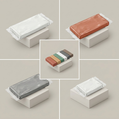 A grid format comparing the Staedtler Fimoair 500g clay with other available colors.