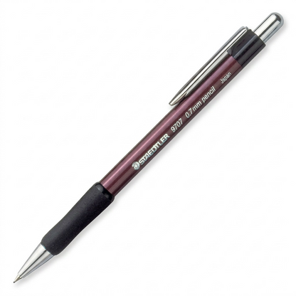 A high-resolution product shot of the STAEDTLER 9707S mechanical pencil centered on a white background.