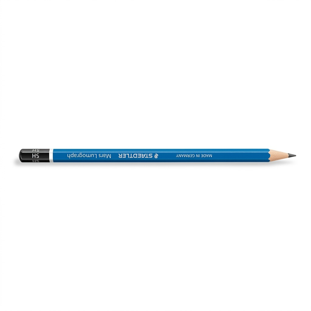Pure high-resolution hero shot of STAEDTLER Mars Lumograph 5H pencil.