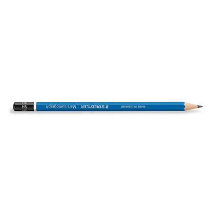 Pure high-resolution hero shot of STAEDTLER Mars Lumograph 5H pencil.