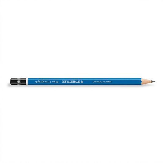 Pure high-resolution hero shot of STAEDTLER Mars Lumograph 5H pencil.