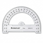 A high-resolution, centered view of the STAEDTLER Mars 6-inch 180-degree protractor, featuring precise markings and a clear finish, on a pure white background.