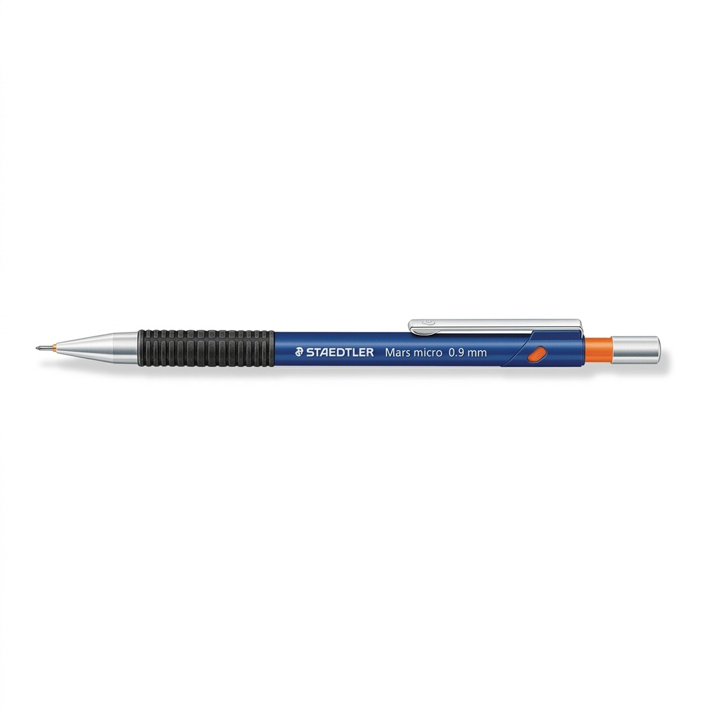 An accurate hero shot of the STAEDTLER Mars micro 0.9 mm mechanical pencil from Image 0, against a white background.