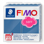 A precise high-resolution photo of STAEDTLER Fimo Soft Windsor Blue clay block in its retail foil.
