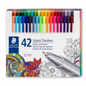 A high-resolution, centered view of the STAEDTLER 42-count Triplus Fineliner set, as depicted in image_0.png.