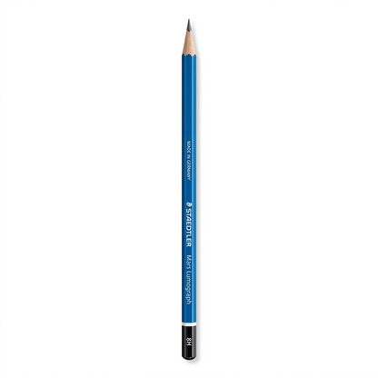 A clean, high-resolution hero image of a single STAEDTLER Mars Lumograph 8H pencil, centered vertically on a pure white background, with all details and markings clearly visible.