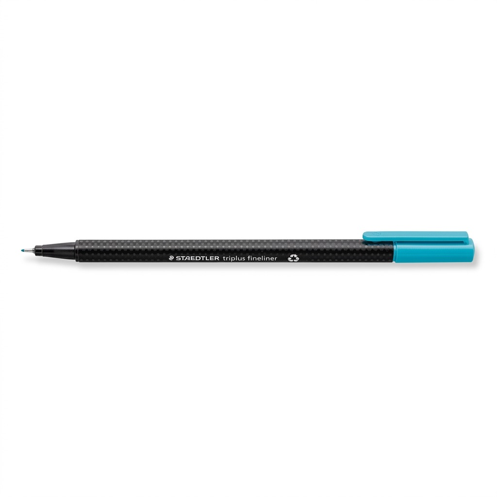 A pure hero shot high-resolution image of the STAEDTLER triplus fineliner (MPN 334-34-A7) centered against a white background.