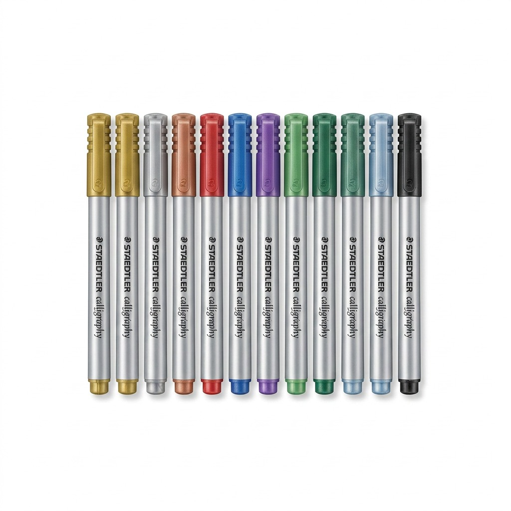 ~ STAEDTLER Metallic Marker - Calligraphy, 10pc Set