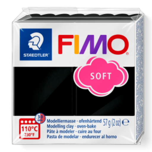 Modelling Clay Fimo Soft Black 57g (2 oz)