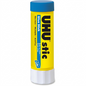 High-resolution hero shot of UHU BLUE stic 40g (9U-99653-02) on a pure white background.