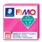 STAEDTLER Fimo Effect Neon Fuchsia 57g modeling clay stick hero shot on pure white backdrop.