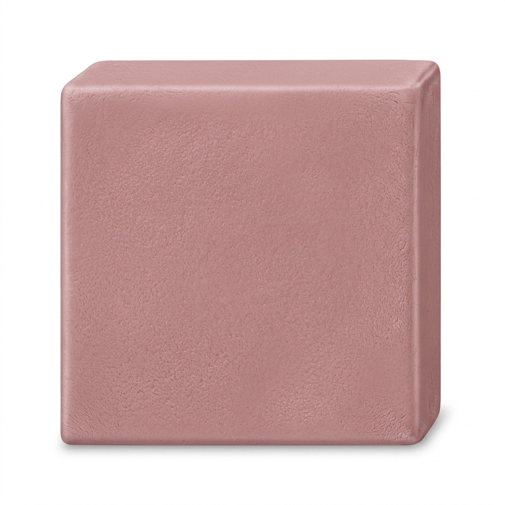 A high-resolution product shot of a block of STAEDTLER Fimo Professional Modelling Clay in Dusty Pink, showcasing its matte finish and 57g (2 oz) size against a pure white background.