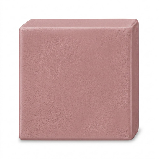 A high-resolution product shot of a block of STAEDTLER Fimo Professional Modelling Clay in Dusty Pink, showcasing its matte finish and 57g (2 oz) size against a pure white background.