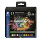 STAEDTLER Pigment Arts Brush Pen, Set of 12 Nature Colours, for high-quality art a...